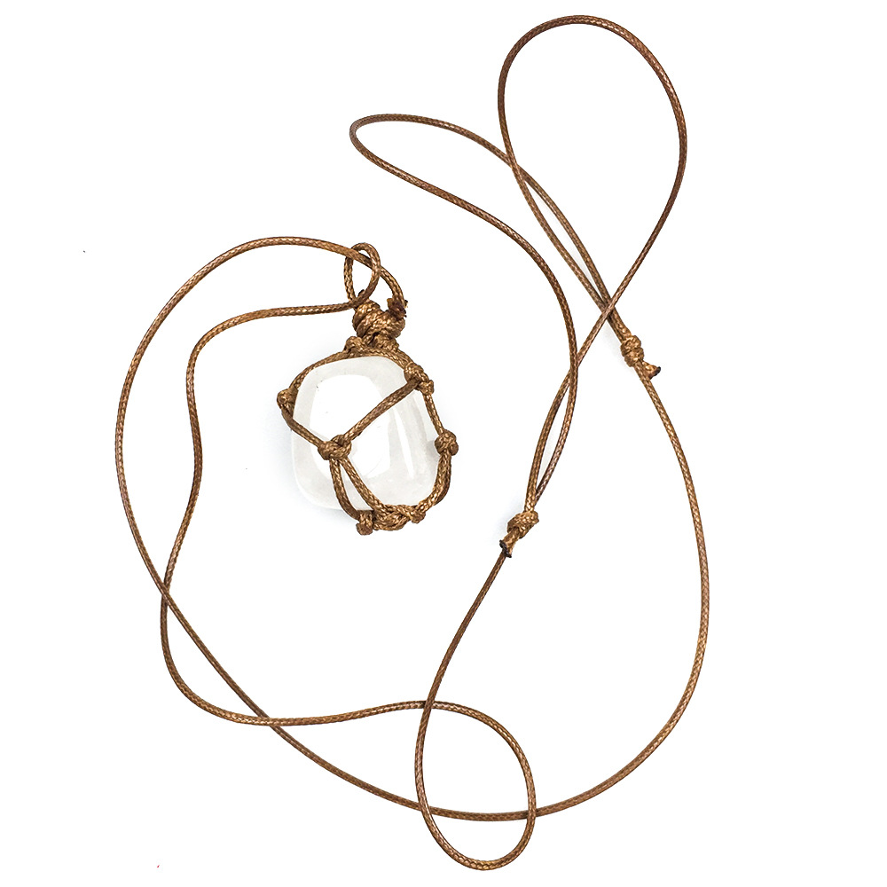 Netted Pendant Clear Quartz ILLUMINATION MANDALAS