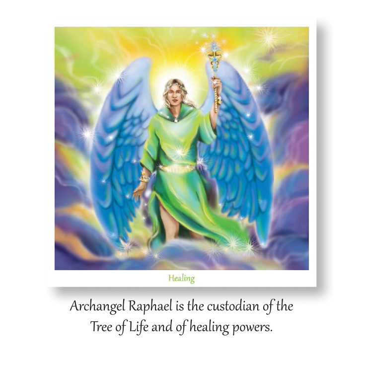 Greeting Card - Archangel Raphael - ILLUMINATION MANDALAS